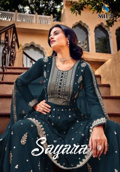 Sayara By Sara Trendz Designer Partywear Garara Dress Collection